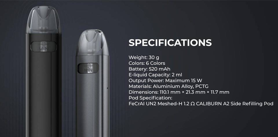 Uwell Caliburn A2S Pod Kit | Smokesend